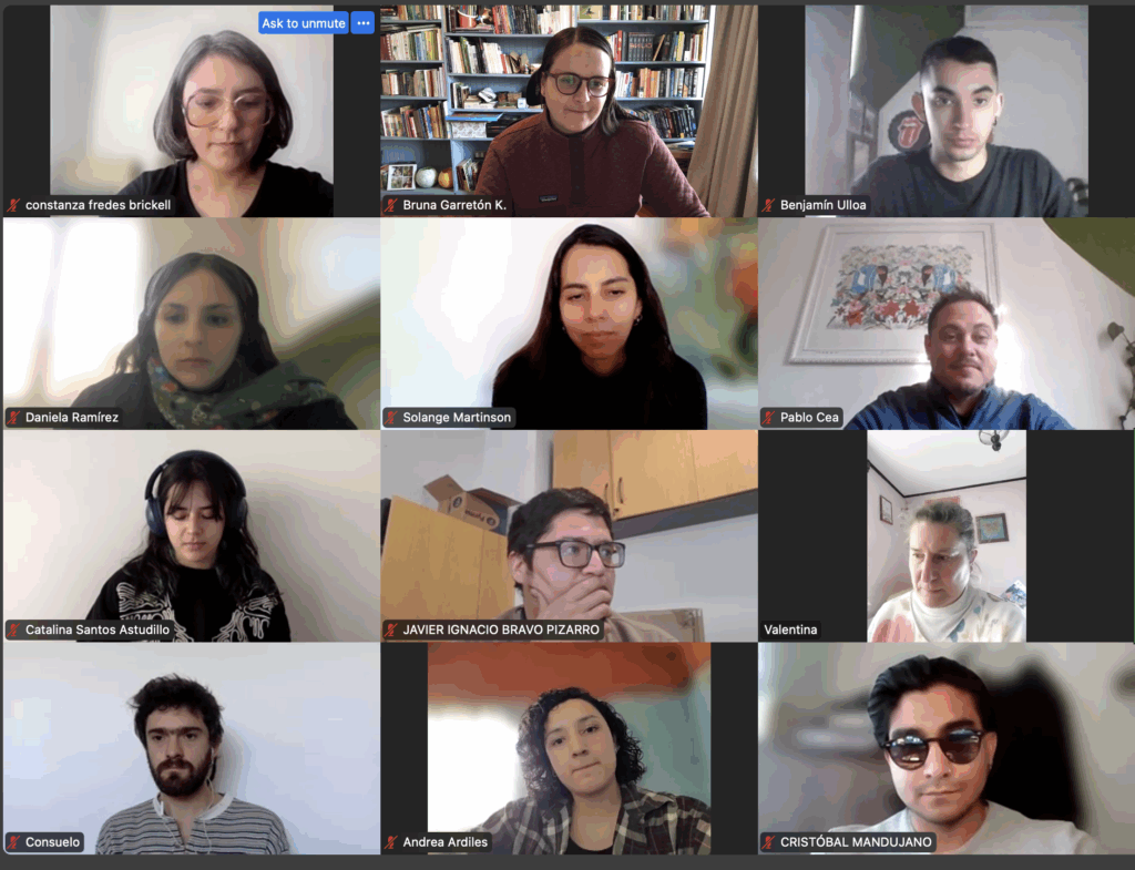 Pantallazo de la primera clase del Diplomado Sustentabilidad y Regeneración Ecosocial.